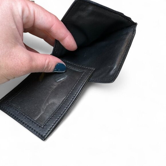 Valentino Garavani Black Rockstud Leather Card Holder Wallet w Extra Studs *USED - Picture 8 of 16